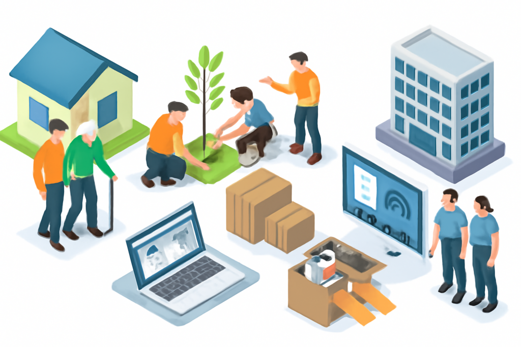 انواع کار داوطلبانه